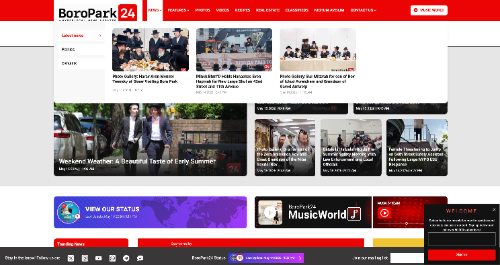 BoroPark24 — news platform screenshot